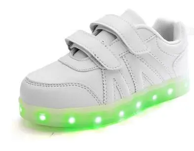 25-36 Size/ USB Charging Basket Led Children Shoes With Light Up Kids Casual Boys&Girls Luminous Sneakers Glowing Shoe enfant | Детская