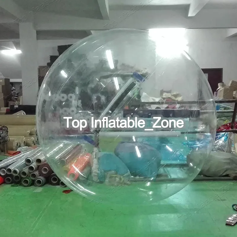 clear ТПУ zorb мяч водяные шары 2 м дизайн, супер качество пузырь езды, надувные шары для Прогулки по воде - Цвет: clear