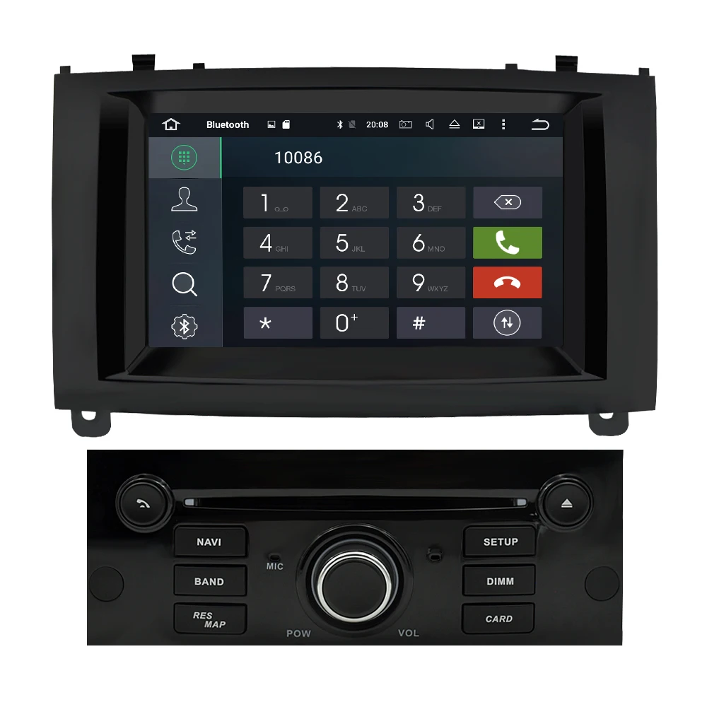 4G ram Android 9,0 автомобильный dvd-плеер Мультимедиа Стерео для peugeot 407 2004 2005 2006 2007 2008 2009 2010 авто радио gps навигация