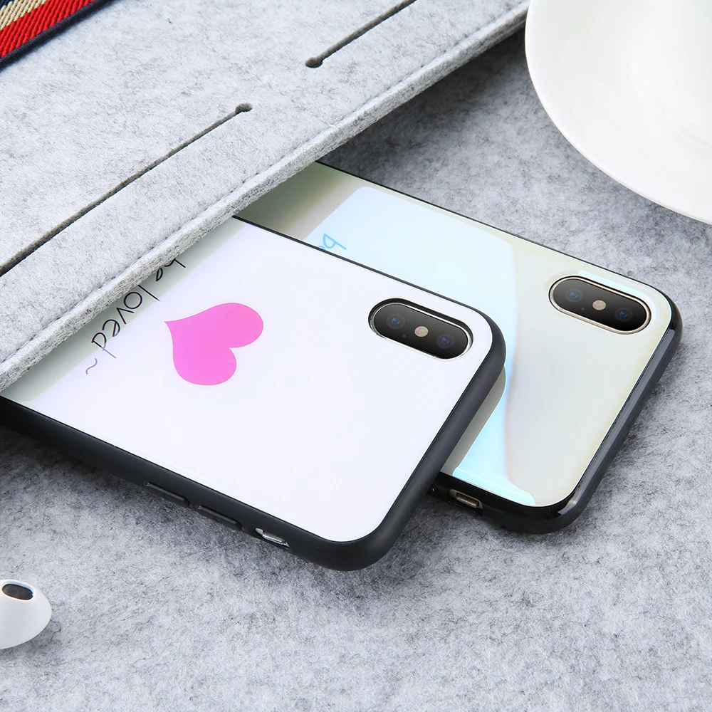 MYSUN чехол из закаленного стекла для iPhone X 10 полное покрытие HD чехлы 8 7 6 6s Plus