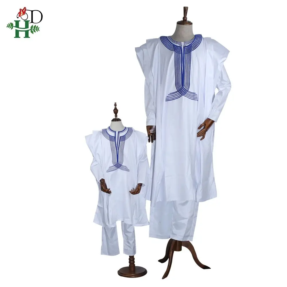 Детские костюмы father son boy dashiki Мужская африканская одежда Африканский костюм