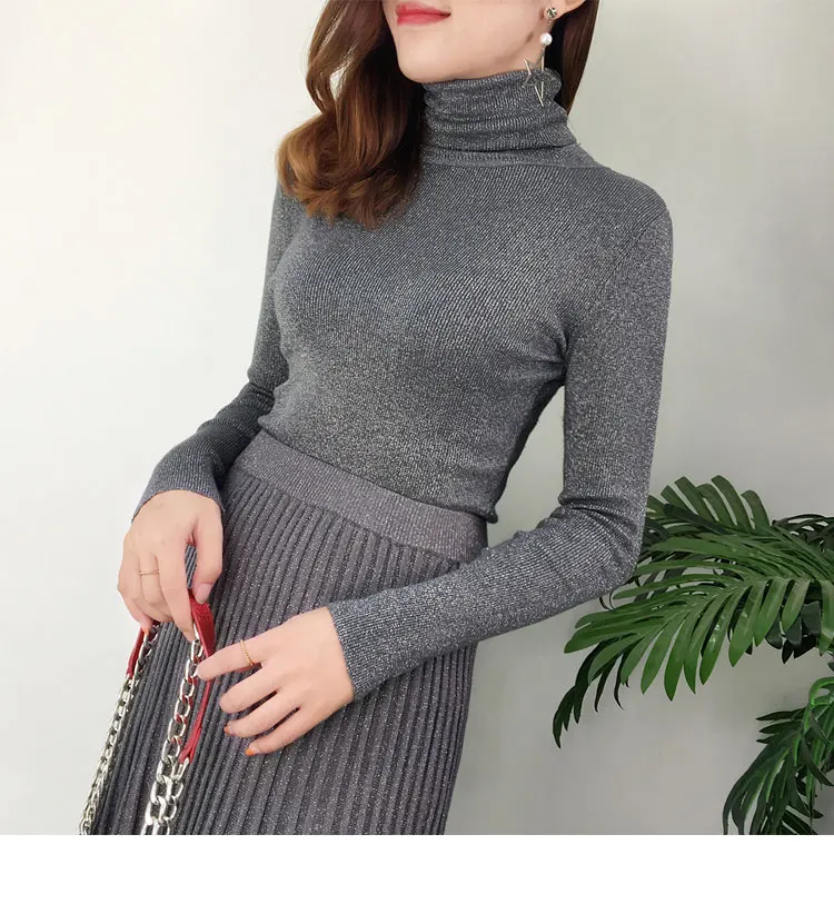 Женский комплект GETSPRING из юбки и свитера, зимний винтажный комплект, трикотажный пуловер с длинным рукавом, высокая талия, удлиненная плиссированная юбка, комплект из двух предметов