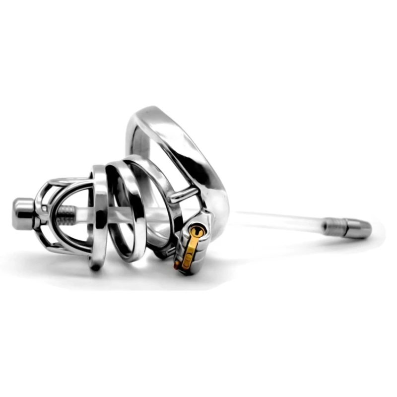 Новинка 2020 Кольца для пениса в виде клетки верности из нержавеющей стали мужские