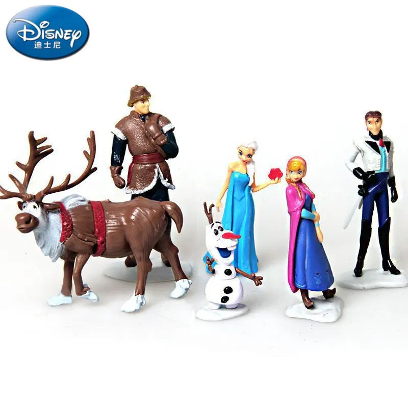 Disney Анна Эльза Кристоф Стивен Олаф искусственные игрушки для детей фигурки
