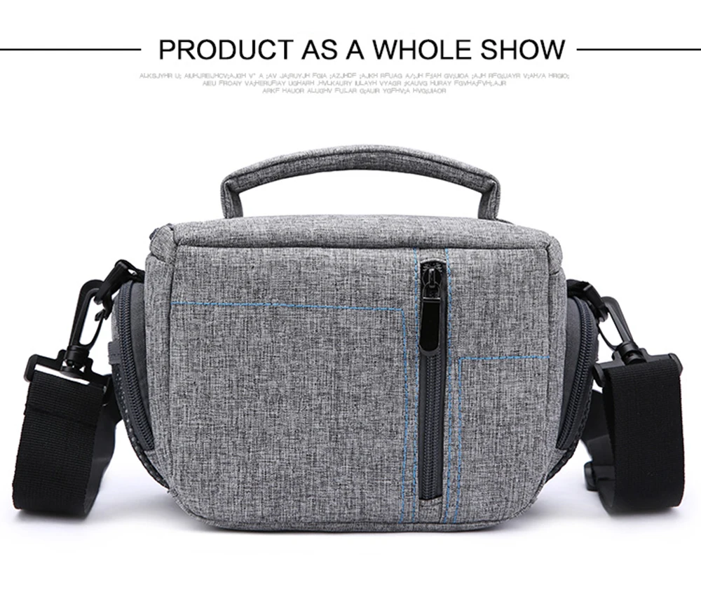 Модный водонепроницаемый тканевый для камеры Сумка через плечо DSLR Sling камера сумка с дождевиком для Canon Nikon sony Panasonic Lumix Fuji