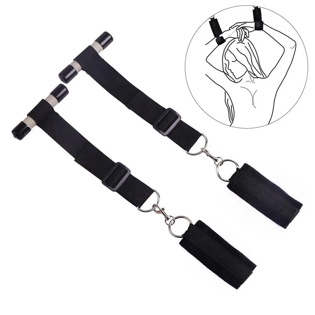 Сексуальные регулируемые наручники подвесные двери качели плюшевые связывание