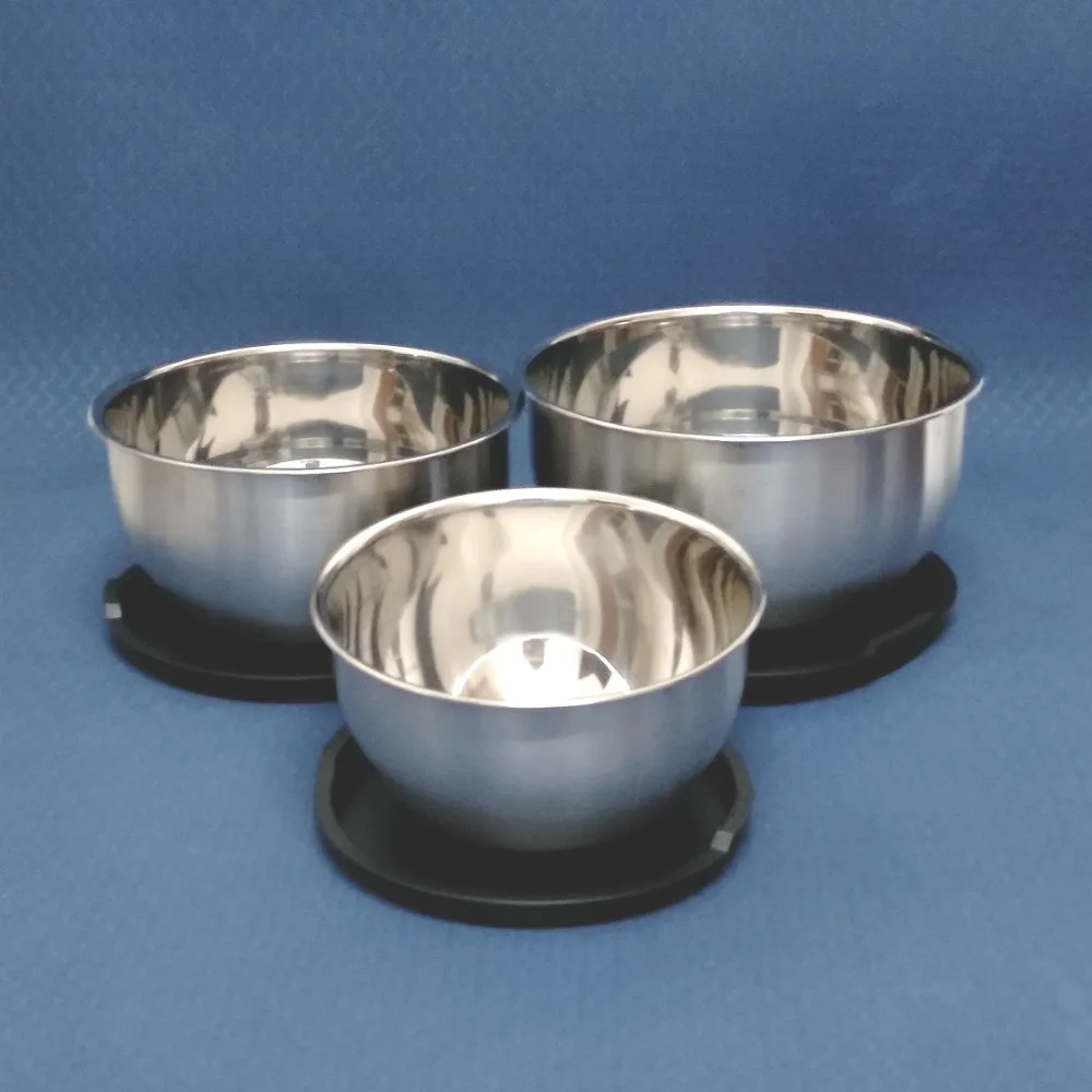 Бесплатная доставка миска для смешивания S/3 из нержавеющей стали с крышкой (2qt 2.5qt