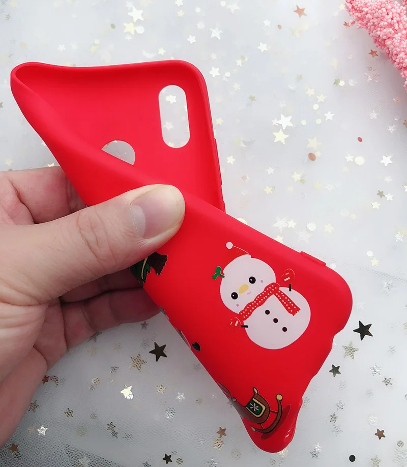 Christmas Soft Matte Case For Huawei P20 lite pro P8 9 10 P smart Mate 20 Honor 7A 7C 8X Y5 Y6 Y7 Y9 | Мобильные телефоны и