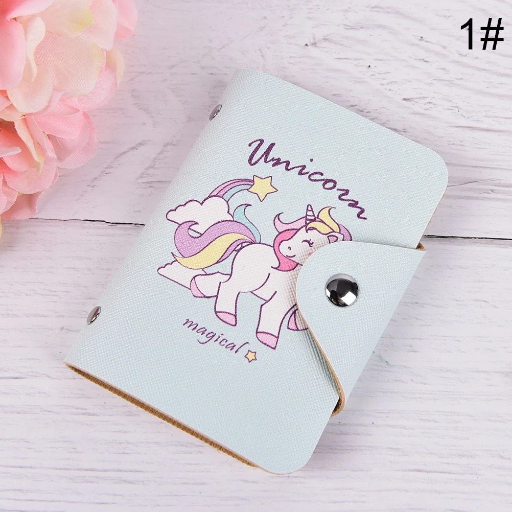 Милый единорог банк кредитные карты органайзер для женщин визитница ID держатель