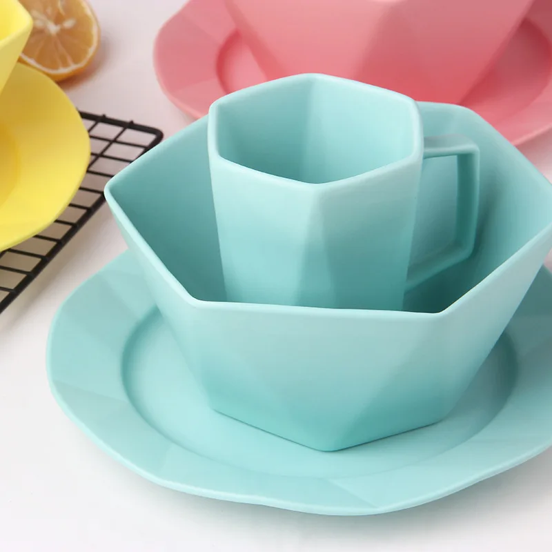 1 комплект керамической матовой посуды элегантный фарфоровый набор кружка