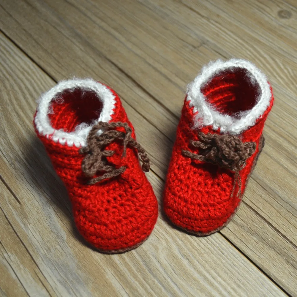 

QYFLYXUEQYFLYXUE-baby wool,handmade shoes,christmas baby gift shoes,todder shoes 0-6M 6-12M first walkers freeshipping