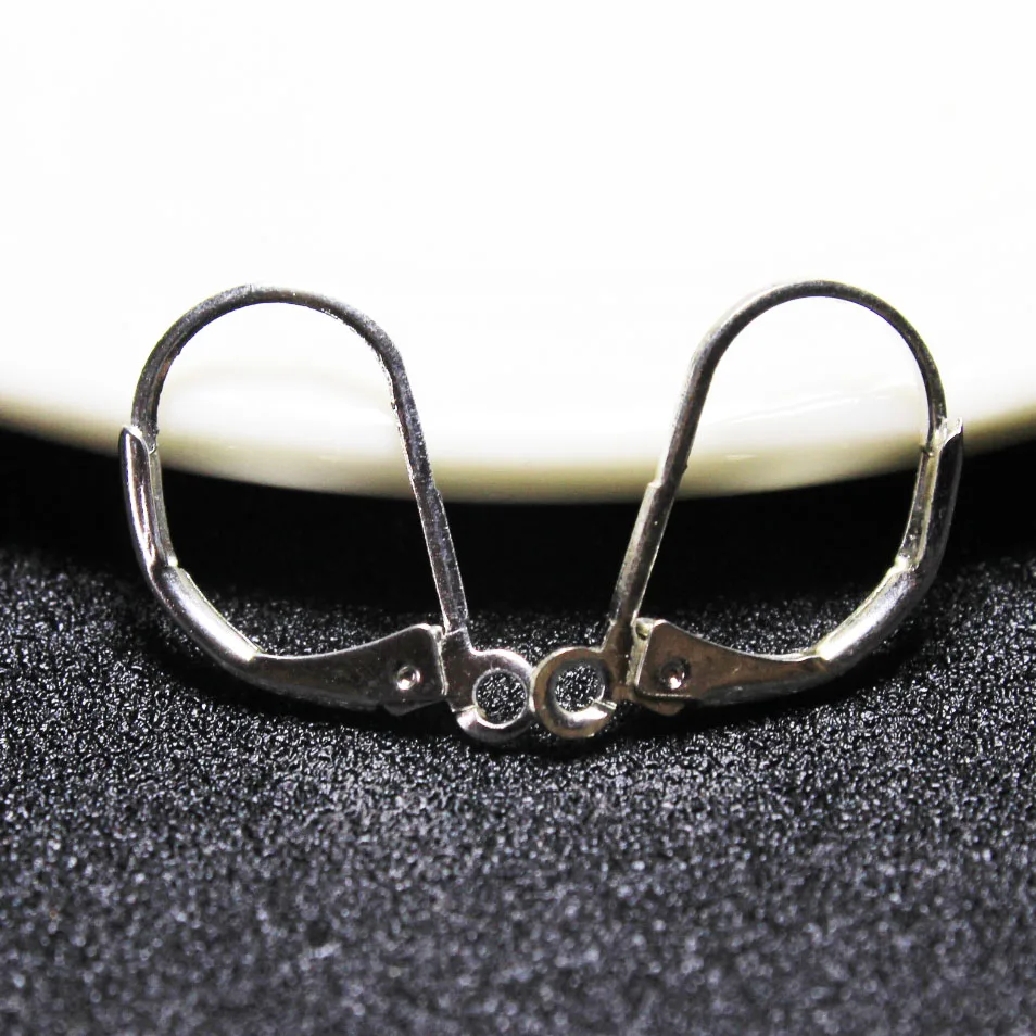 50 шт. оптовые продажи фурнитура для серебряных сережек зажимных крючков серьги с