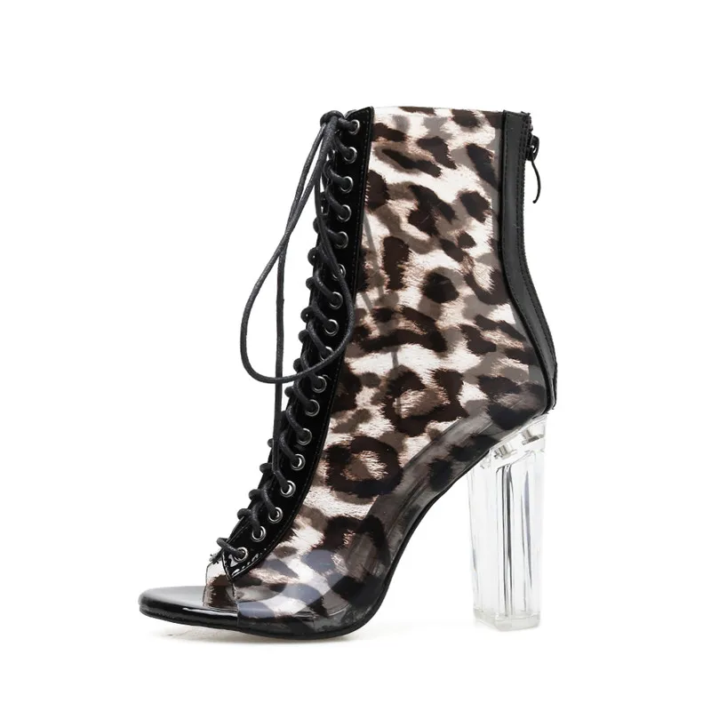 2019 элегантные женские босоножки на высоком каблуке 10 см сапоги прозрачном со