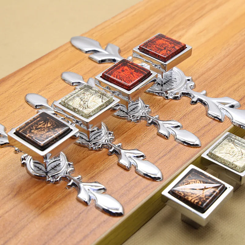 JD Хрустальная квадратная стеклянная ручка европейский и американский