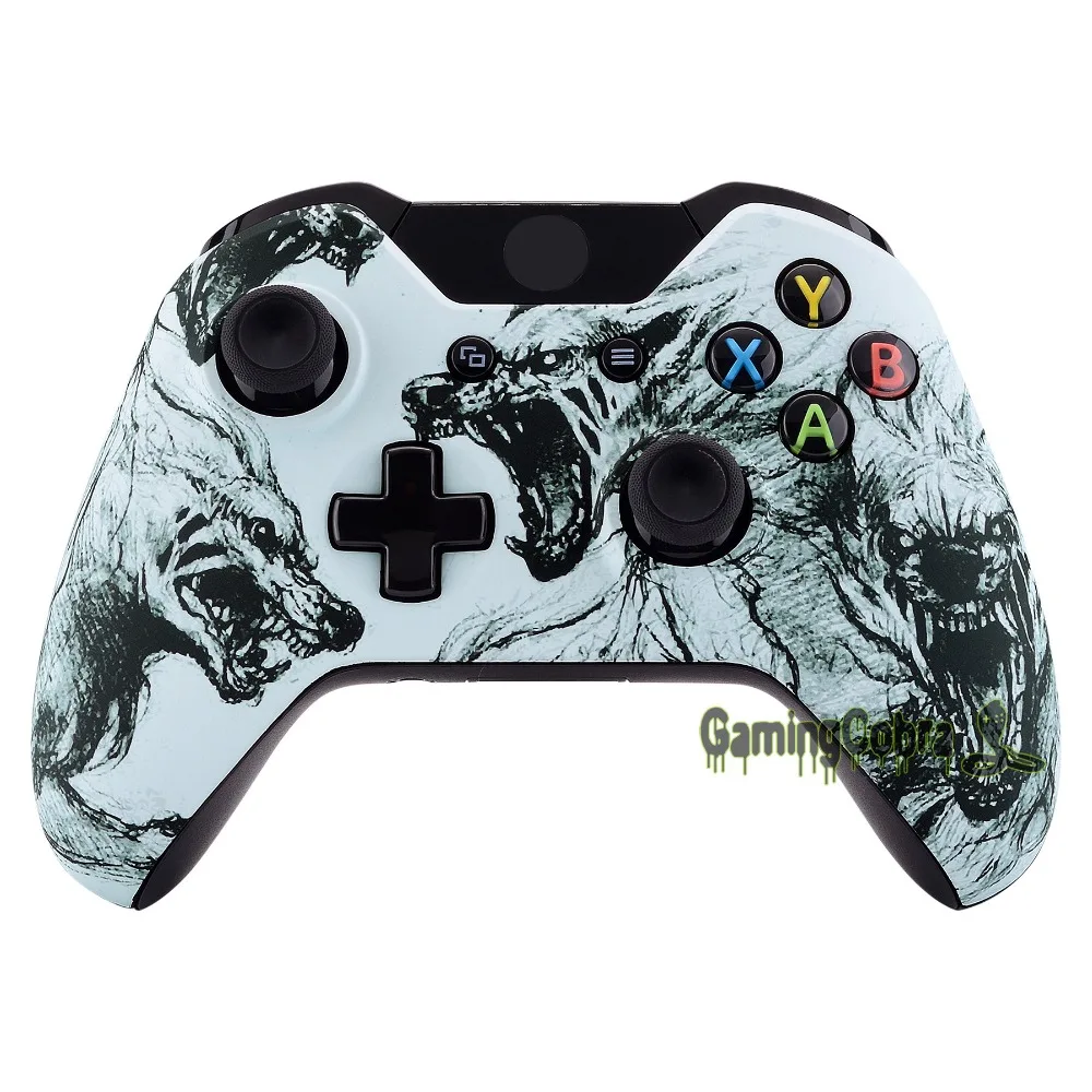 Передняя Верхняя Крышка корпуса Лицевая панель чехол для контроллера Xbox One Wolf Soul
