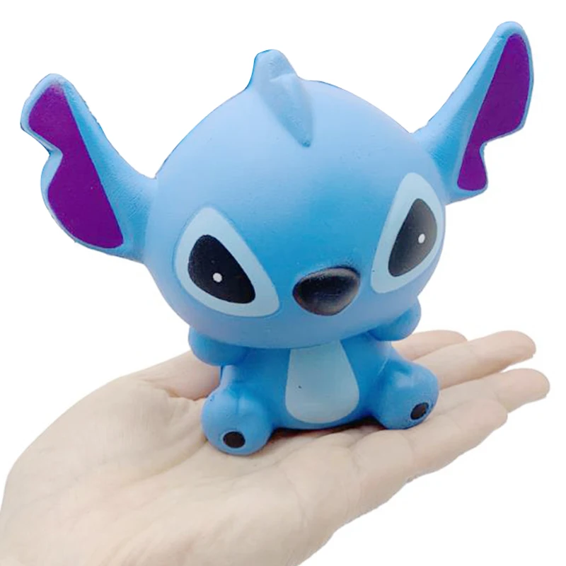 Kawaii Jumbo Simulation Stitch медленный рост мягкий ароматизированный облегчение стресса сжимаемые игрушки для детей на день рождения Рождественский подарок 12x10,5x7 см