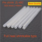 Бесплатная доставка 1000 шт.лот 45 мм волоконно-оптические защитные соединительные втулки полностью термоусадочные трубки предварительно сокращенного типа