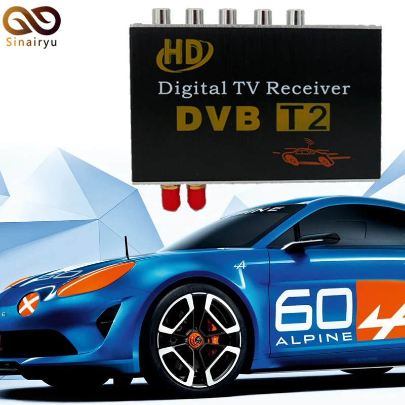 Sinairyu высокоскоростной автомобильный DVB-T2 ТВ-приставка цифровой ТВ-приемник с