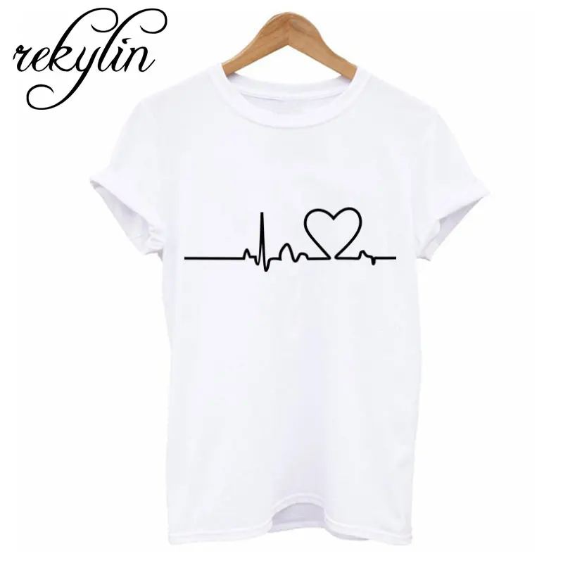2019 New Harajuku Love Printed Women T-shirts Casual Tee Tops Summer Short Sleeve Female T shirt Clothing | Женская одежда