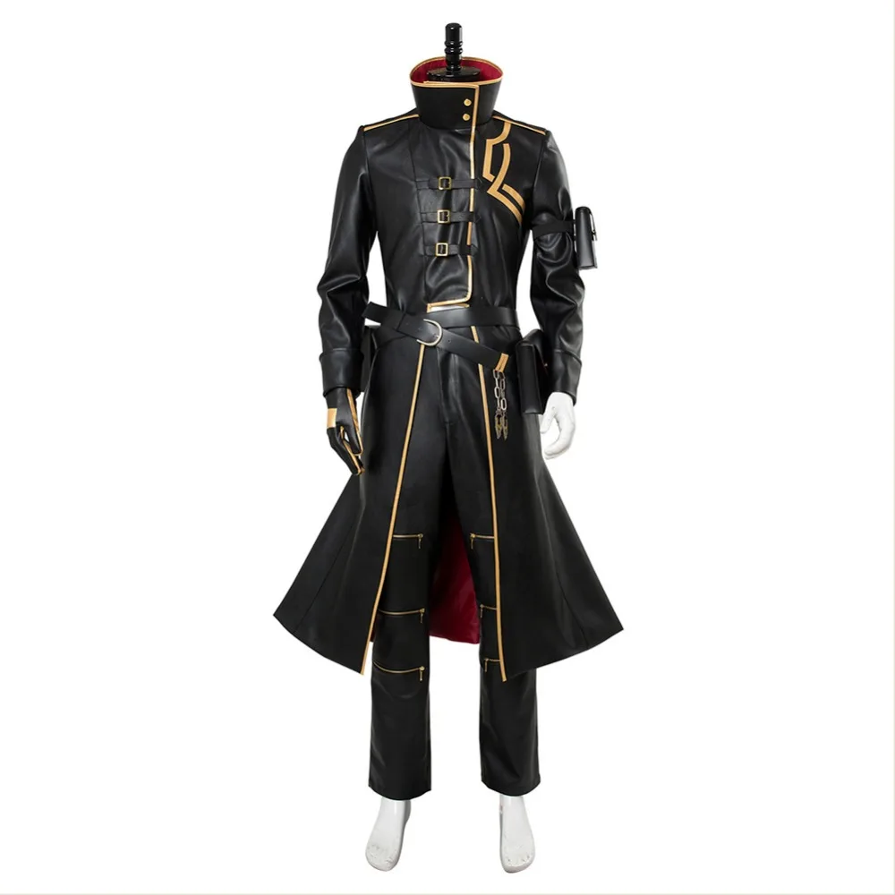 Fate Grand Order Косплей гилганеш косплей костюм черный наряд плащ Униформа концепция