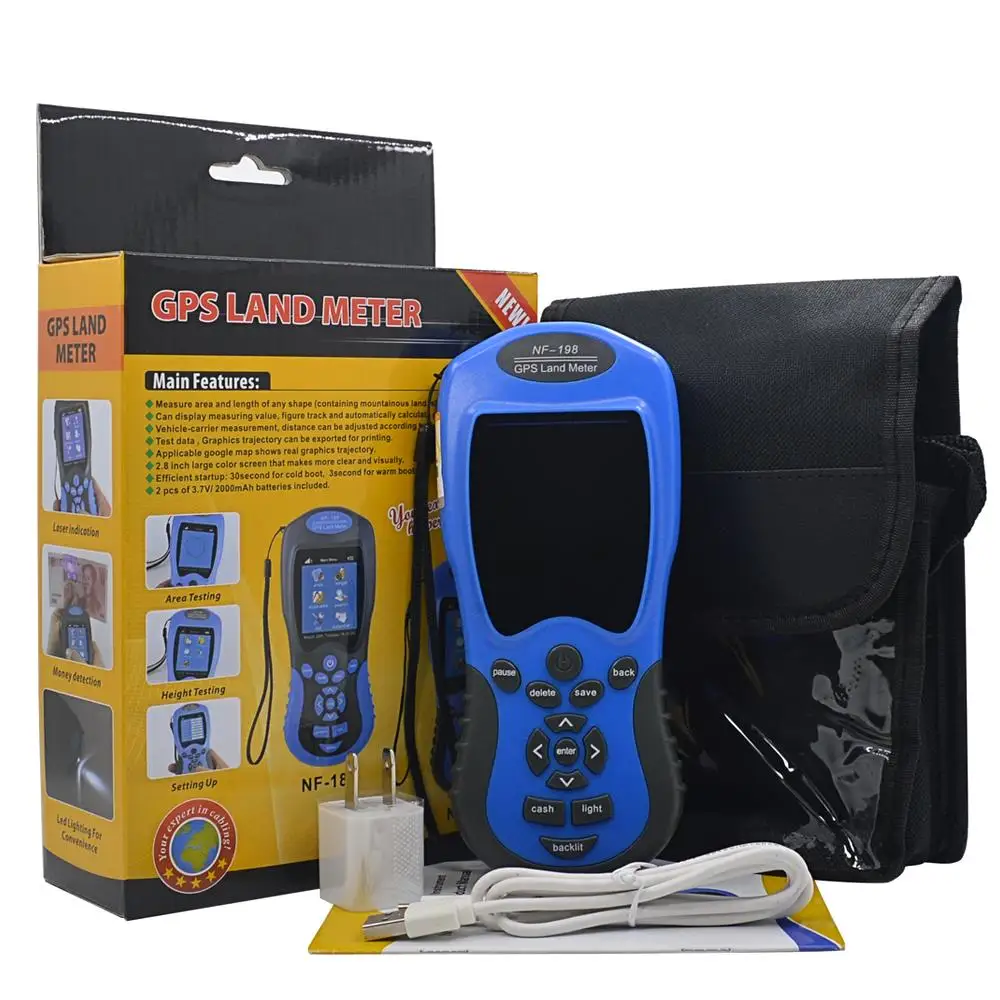 Noyafa NF-198 цифровой ручной gps измеритель земли инструмент геодезии gps база для измерения площади