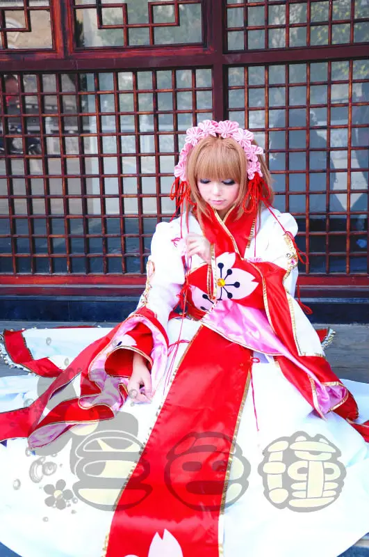 TSUBASA Cardcaptor Sakura cosplay costume sakura kimono cosplay