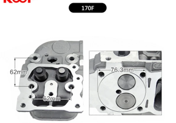 

Air-cooled Diesel Generator Accessories 170F 178F 173FA 186FA 188F 186F 178FA 192F Cylinder Head Assembly