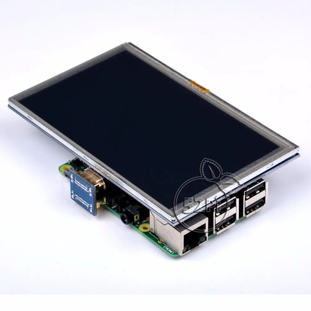 Raspberry Pi 5 дюймов 800x480 GPIO HDMI ЖК-дисплей резистивный сенсорный экран монитор