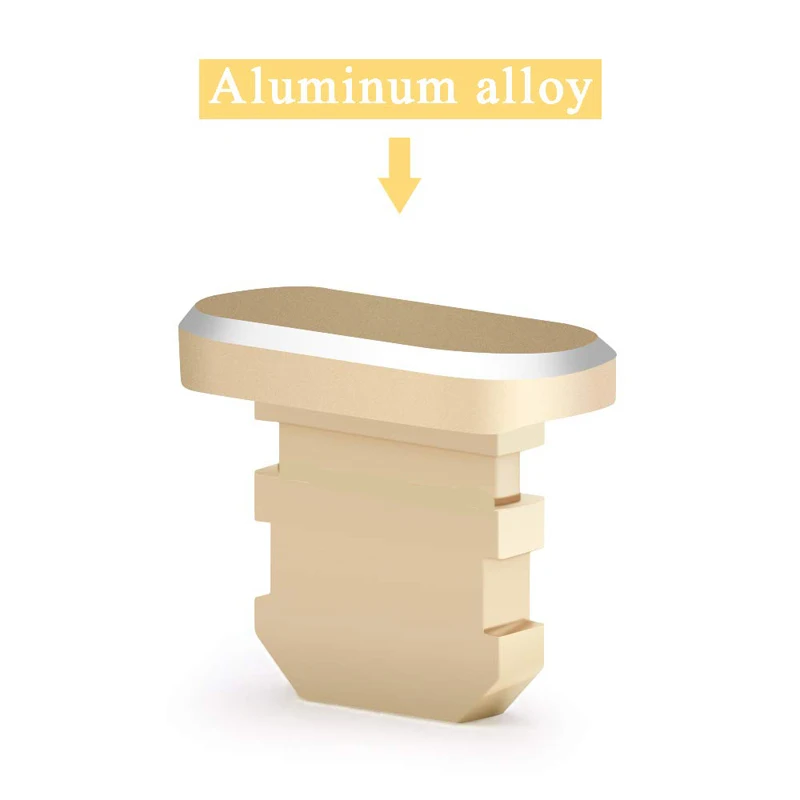 Металлическая заглушка для зарядного устройства с защитой от пыли IPhone 5 5S 6 7 Plus 8 X