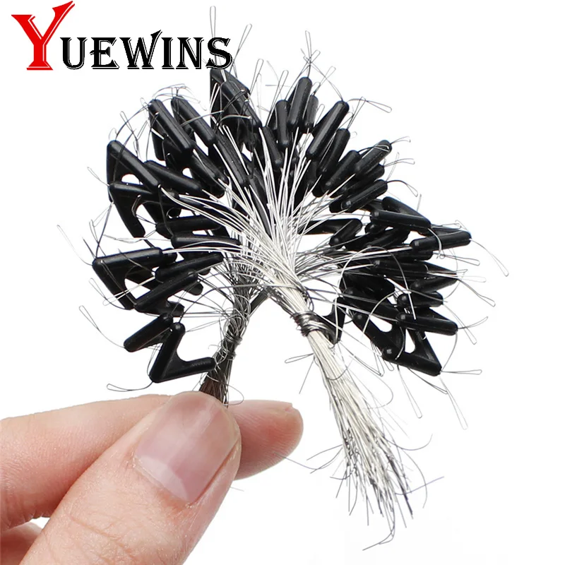 Yuewins 50 шт. двойные крючки контактор устройство рыболовная леска пространство