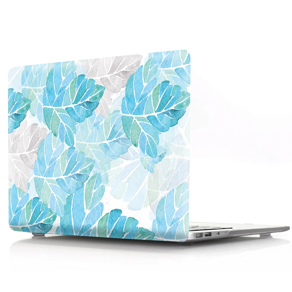 Чехол для ноутбука с цветной печатью в виде листа для Macbook Air 11 13 Pro retina 12 13 15 дюймов цвета с сенсорной панелью Pro 13 15 Air 13