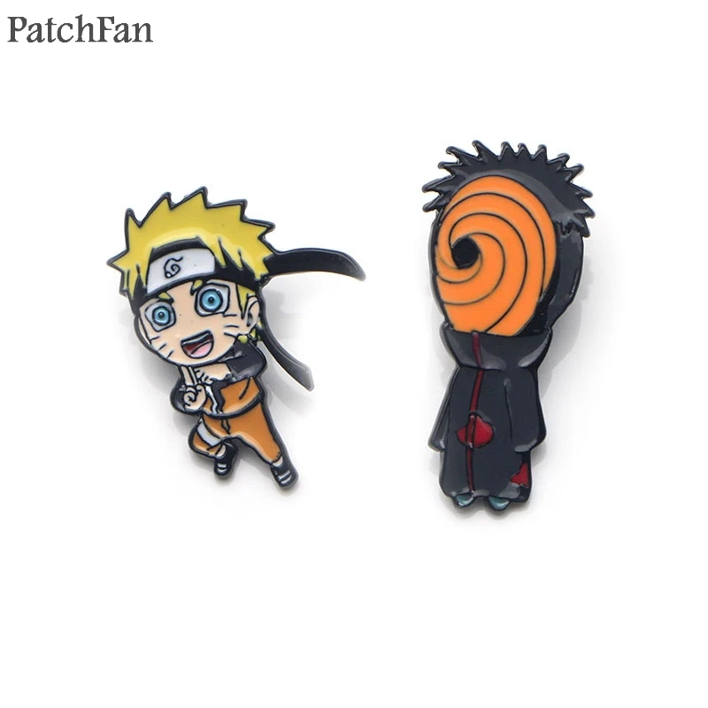 Patchfan Naruto ninjia Мультяшные булавки из цинкового сплава Значки для галстука para рубашка сумка Одежда Кепка рюкзак броши для обуви значки медали A1483