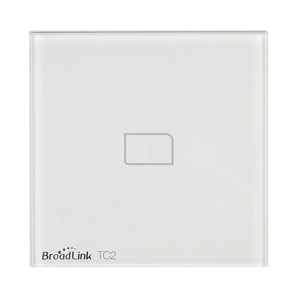 BroadLink TC2 EU Standard 1 Gang Way Touch Panel Wifi Wireless Remote Control Smart Wall Light Switch for Home Domotica | Электроника