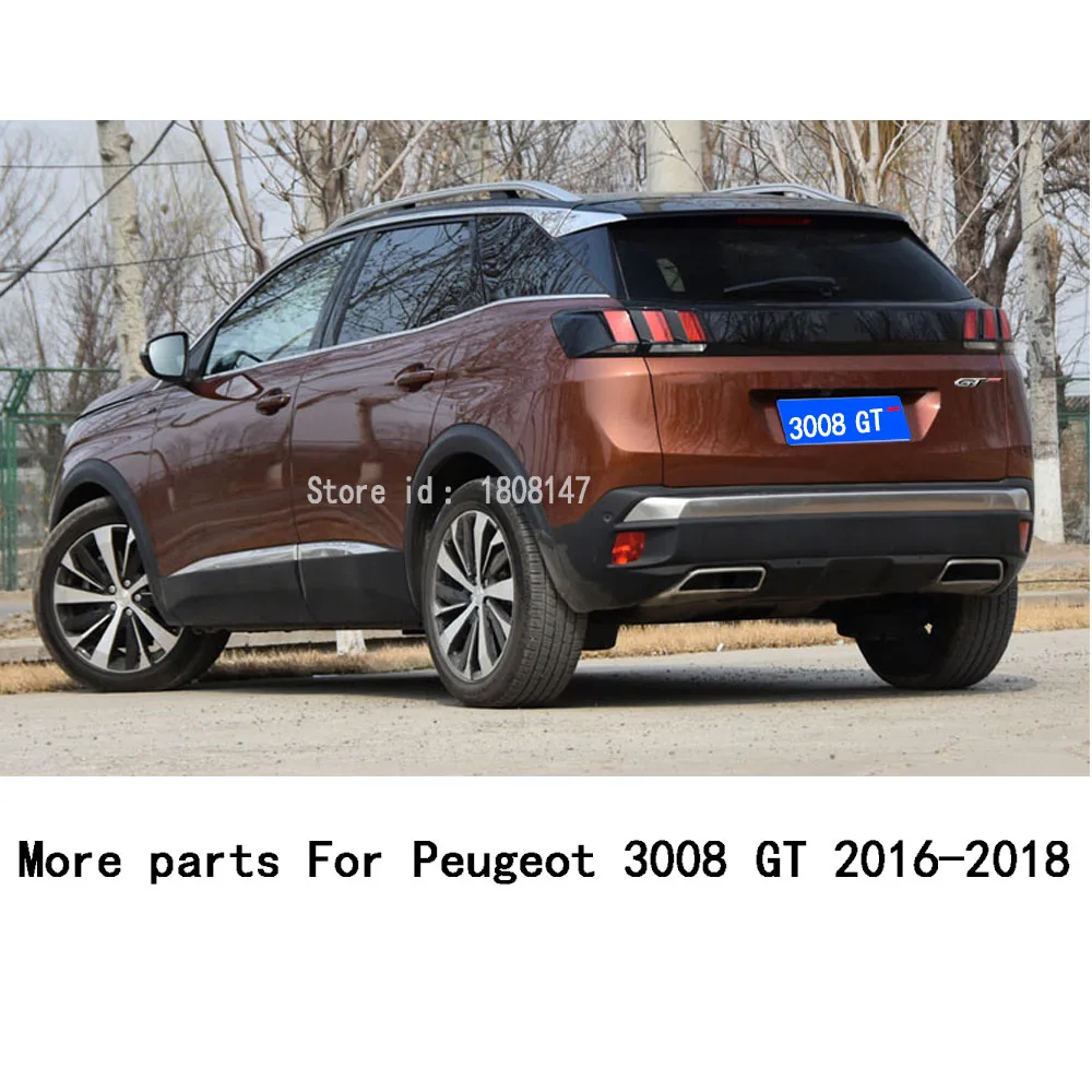 Для peugeot 3008 GT 3008GT автомобилей детектор Нержавеющая сталь отделка кузова, молдинг на боковые двери ручка газа под давлением 4 шт