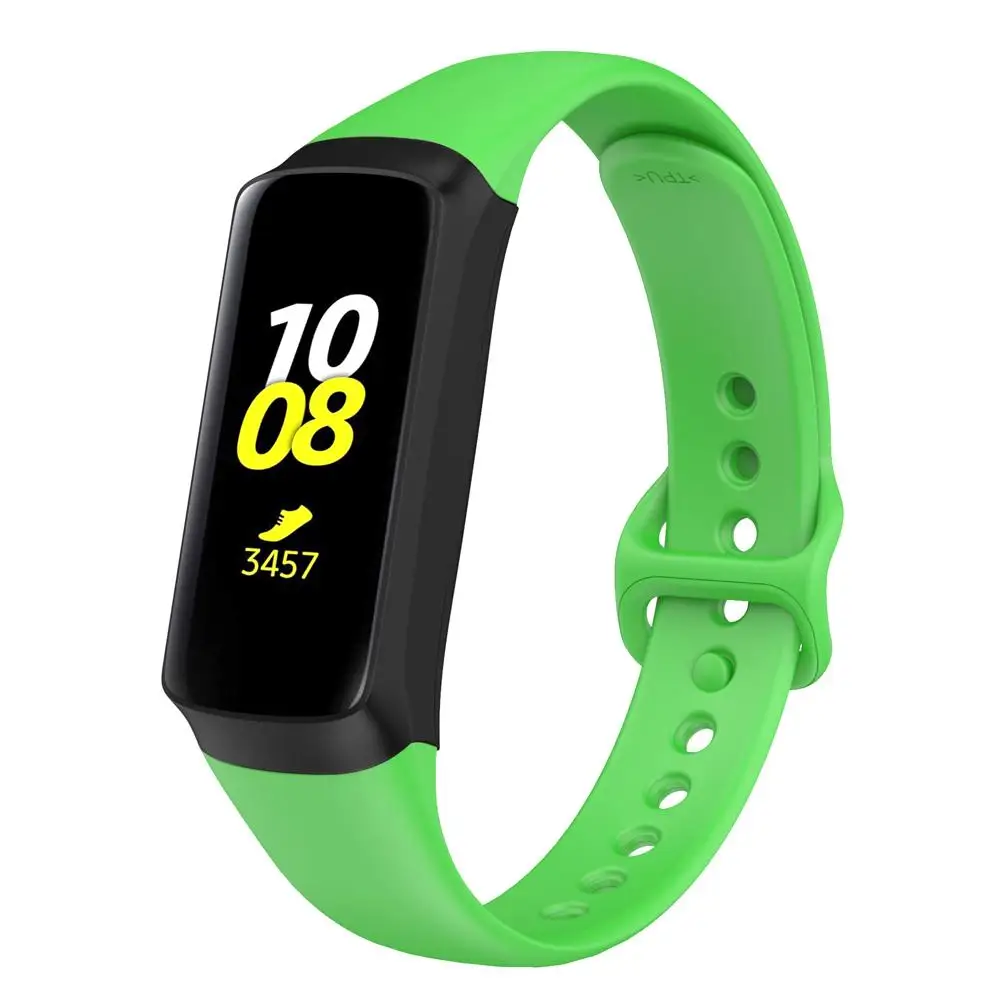 Green Браслет Loopback ремешок для samsung Galaxy Fit SM-R370 многоцветный Силиконовый ремешок для часов - Цвет: Green