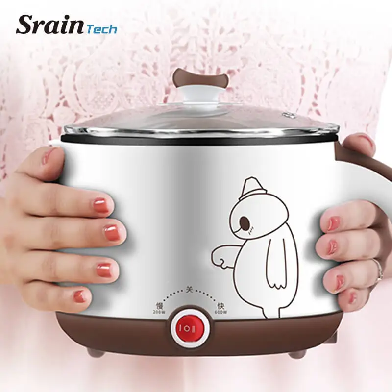 Sraintech Mini Multi Плита 1.5L Еда Класс Нержавеющая сталь Электрический Hot Pot рис отварить
