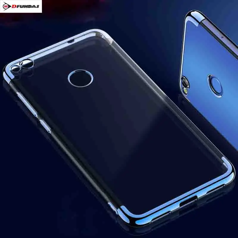 Case On Honor 8 Lite Cases Coque For Cover Plating Transparent Silicone Back TPU Soft Blue Black Red 5.2 Shockproof | Мобильные