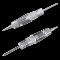 microblading tattoo cartridge needles 100pcs 1p permanent makeup eyebrow lip eyeliner embroidery for power supply tattoo machine