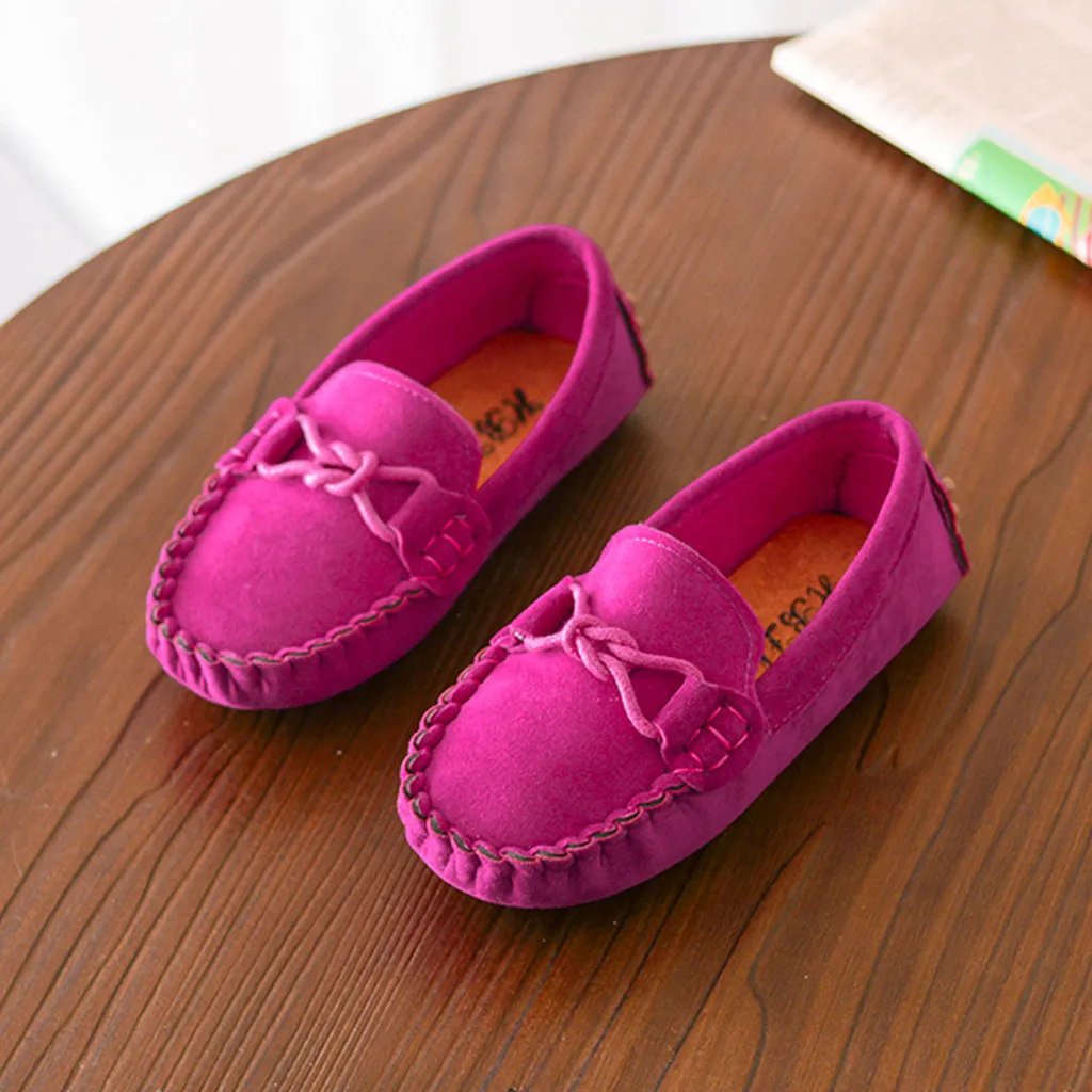 

SizeCN 21-35 Baby Toddler Shoes 2019 Spring Summer Children Soft PU Leather Casual Shoes Boys Loafers Girls Moccasins Shoes
