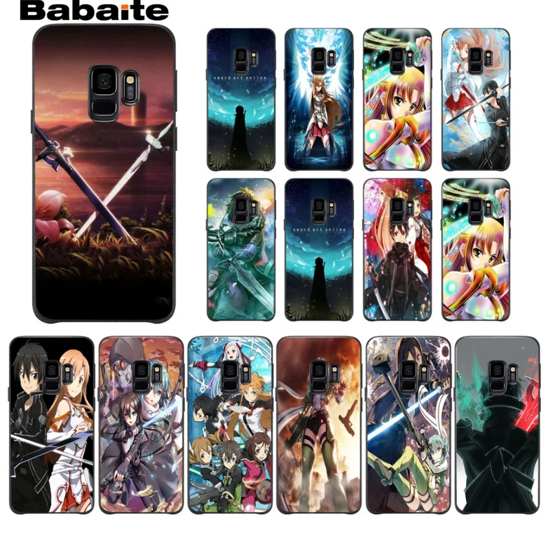 Аксессуары для телефонов Sword Art Online SAO Anime Manga чехол Samsung Galaxy s9 s8 plus note 8 note9 s7 s6edge funda