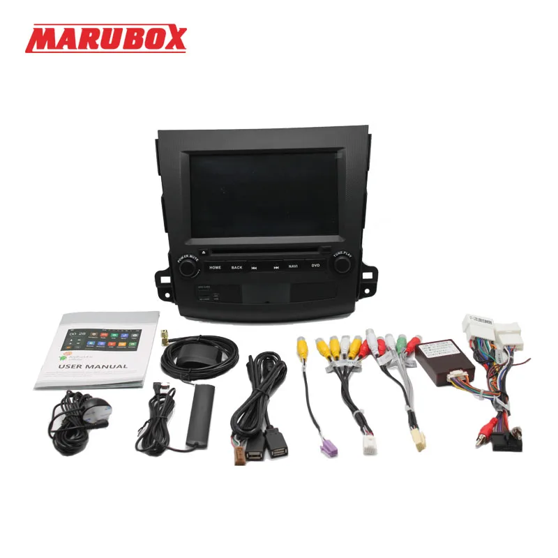 Marubox 2 Din Android 9 4 ГБ ОЗУ для MITSUBISHI Outlander XL 2006 2012 Стерео навигационный GPS радиоприемник