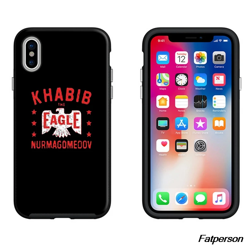 ufc Khabib Nurmagomedov huid For Samsung s9 s8plus Black Soft Silicone Cover Case Peau iPhone 5s 6 7 8plus X Xs Max Xr Coque |