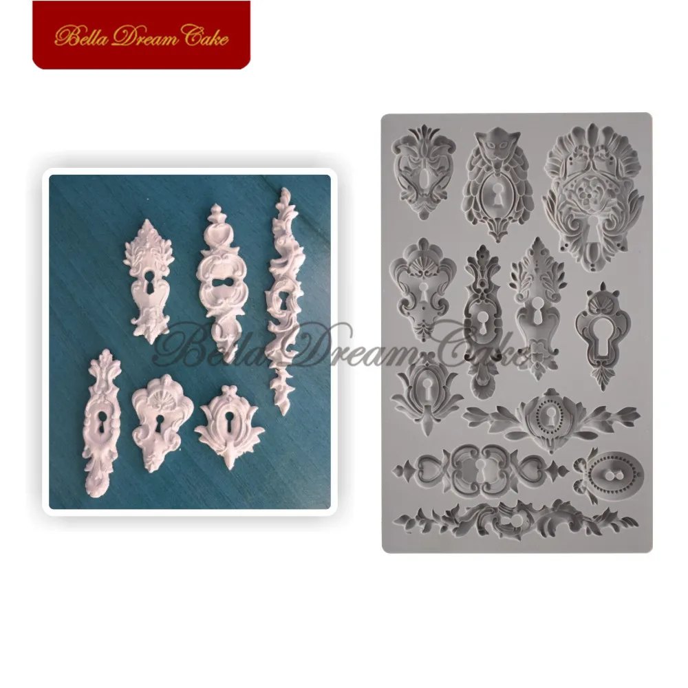 

Цветочный дизайн, Европейский Ключ, искусственный инструмент для украшения тортов, искусственная посуда для выпечки