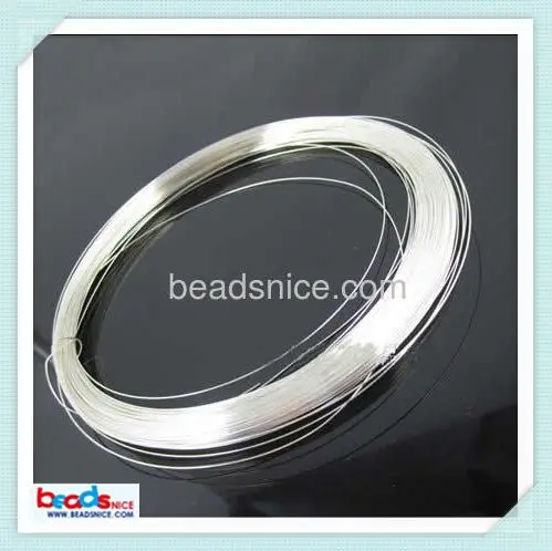 

Оптовая продажа проволоки для ювелирных изделий Beadsnice ID26885, 18ga, круглая проволока из серебра 925 пробы