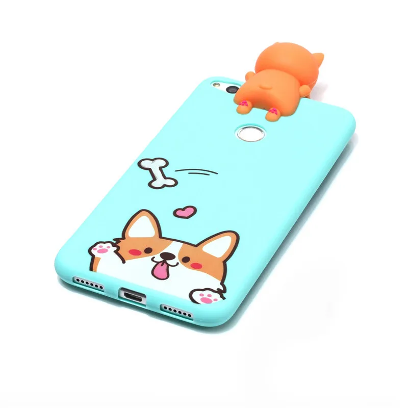 Silicone Case on sFor fundas Huawei P8 Lite 2017 Cover For Coque 3D Cat Unicorn Panda Phone Cases Etui |