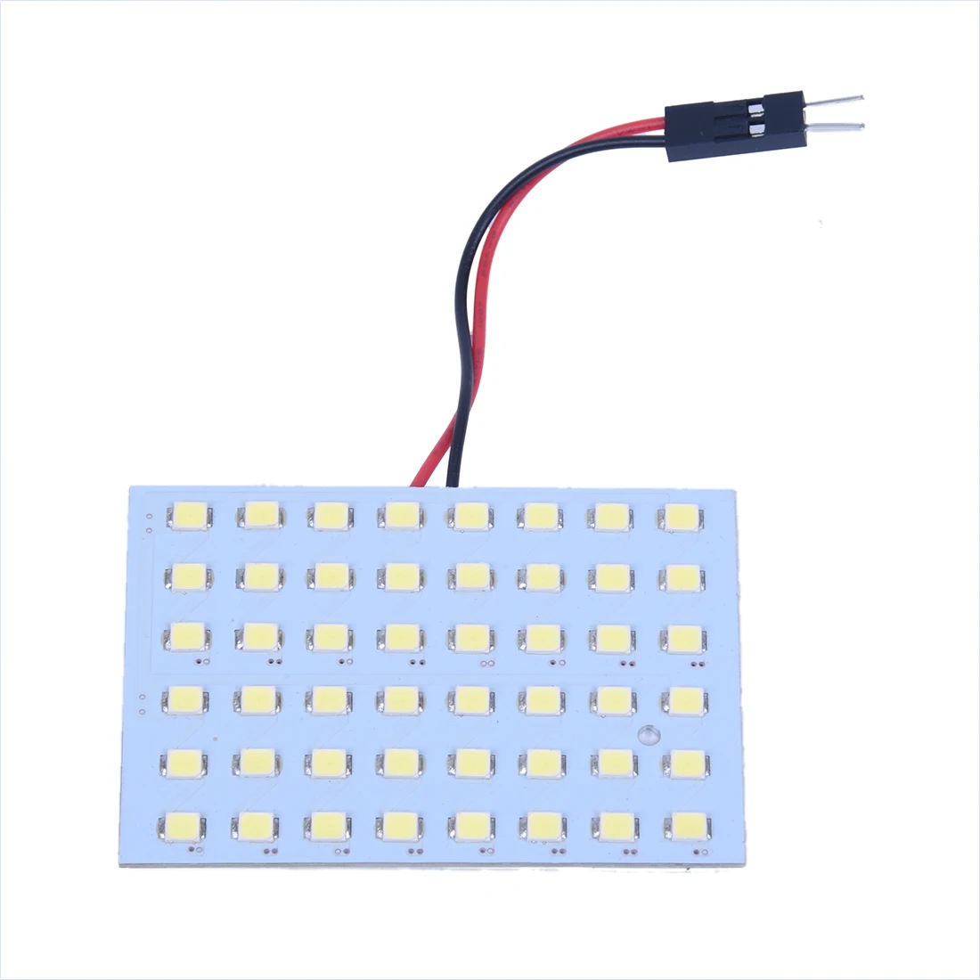 Белый светильник Панель 48 SMD светодиодный + интерьерные лампочки T10 BA9S адаптер
