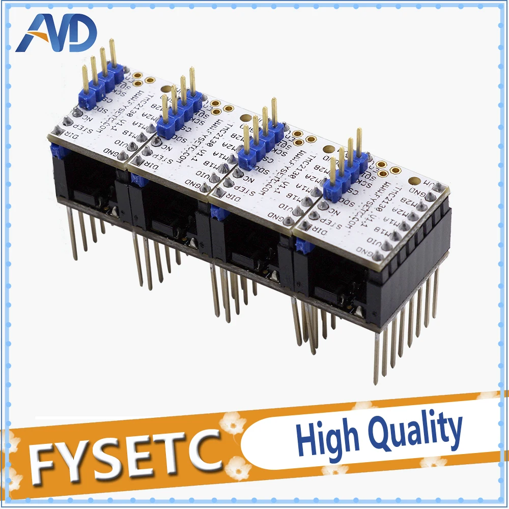 

4 шт., TMC2130 V1.1 для шагового двигателя SPI + 4 радиатора