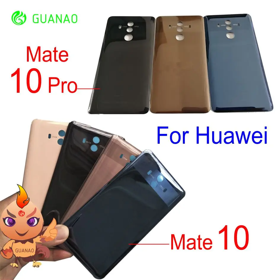 Для HUAWEI mate 10 Стеклянная Крышка батарейного отсека задняя крышка корпуса для Huawei