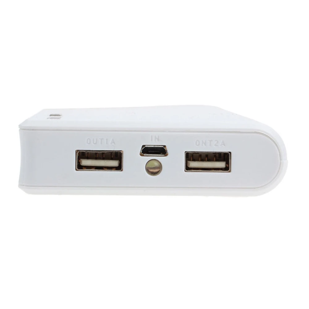 Модный высококачественный двойной USB 5V 2A чехол для внешнего аккумулятора 4X 18650