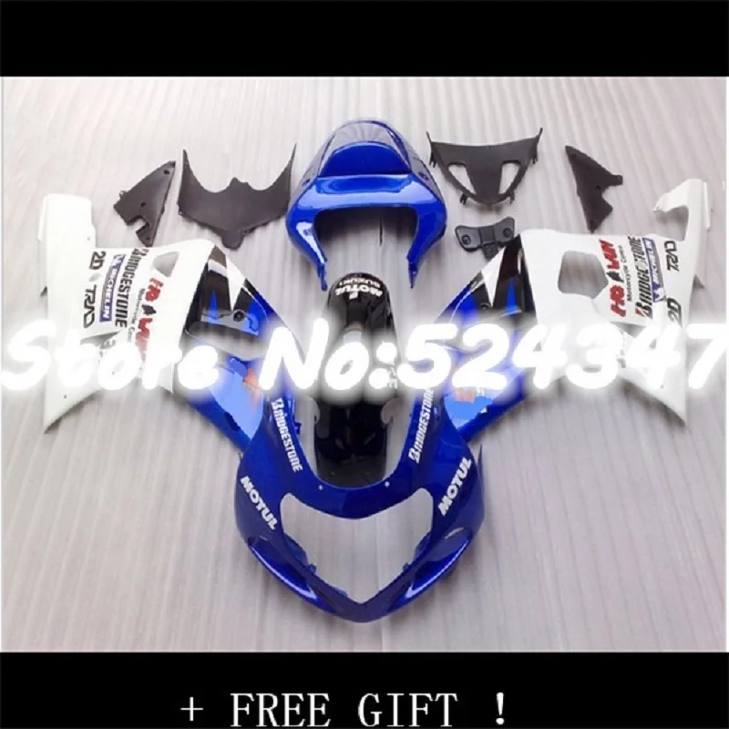 

Nn-Nn-Blue&White Motul for A GSX R600 R750 01-03 GSXR 600 GSXR600 GSXR750 GSX-R600 750 K1 01 02 03 2001 2002 2003 Fairing